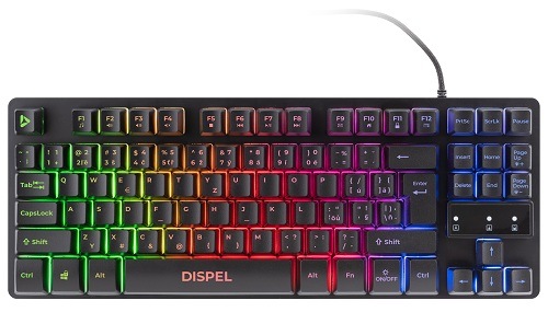 Klávesnica Dispel GKB34B s RGB podsvietením
