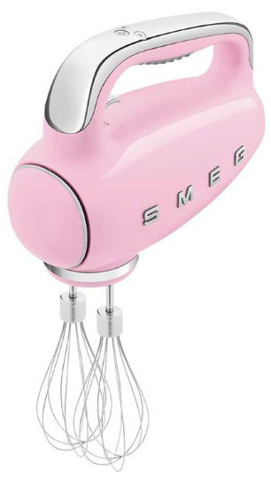 Ručný šľahač Smeg 50's Retro Style HMF01PKEU ružový Ručný šľahač Smeg 50's Retro Style HMF01PKEU, ružový