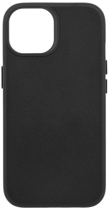Kryt na mobilný telefón WG Leather Frame Magnet na Apple iPhone 15 - čierny