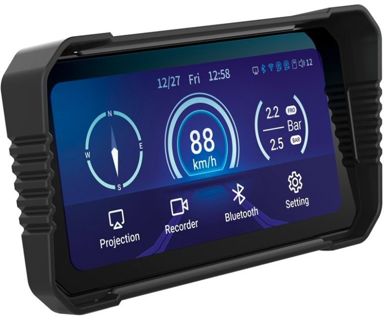 MOTO displej NAVITEL MS850 DUAL čierny šikovné moto zariadenie s 6,25" dotykovým displejom