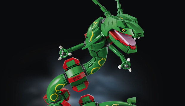 Stavebnica LEGO® Pokémon™ 72168 Rayquaza Rayquaza vysoká cez 38 cm vzniká z 1 083 dielikov a vďaka 3D návodu poteší dospelých staviteľov i zberateľov.