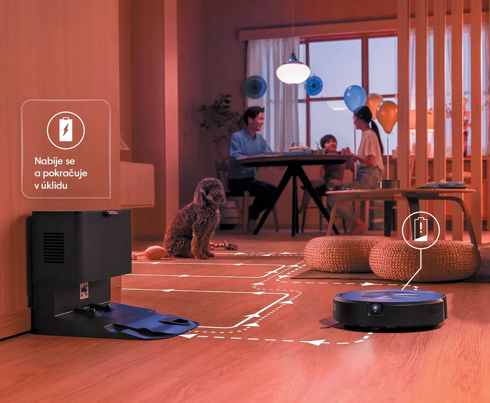 Robotický vysávač iRobot Roomba Combo j7 čierny Robotický vysávač iRobot Roomba Combo j7 čierny