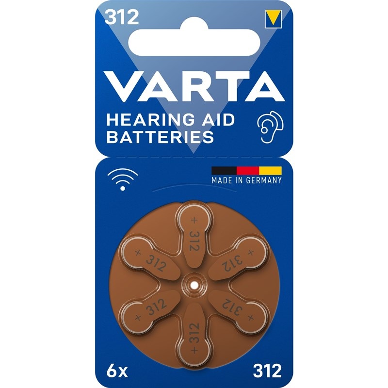 Batéria do načúvacích prístrojov Varta Hearing Aid Battery 312, blistr 6ks