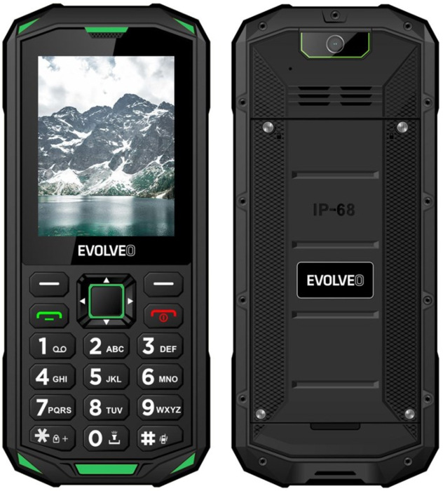 Evolveo StrongPhone X5, čierna/zelená