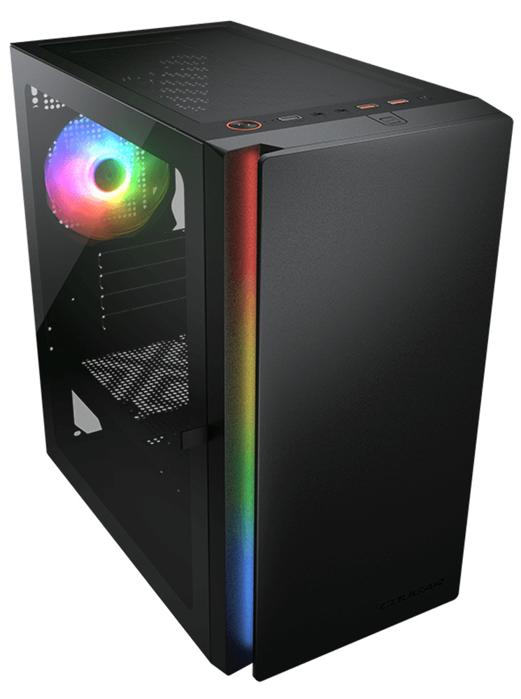 Case Cougar Purity RGB čierna Počítačová skriňa Cougar Purity RGB s minimalistickým dizajnom, čierna farba