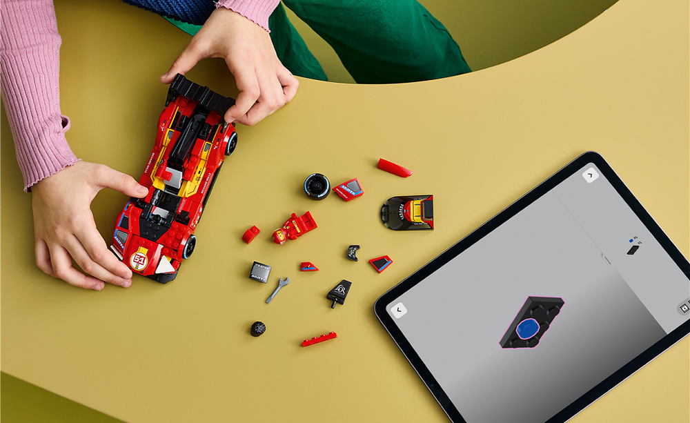 Stavebnica LEGO® Speed Champions 77261 Ferrari 499P Stavebnica je vhodná pre deti od 9 rokov a s aplikáciou LEGO Builder ponúka zábavné stavanie aj následné pretekanie.