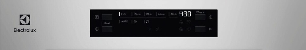 Umývačka riadu Electrolux Série 600 E62SD100SX nerez Ovládací panel umývačky riadu Electrolux E62SD100SX séria 600″ width=