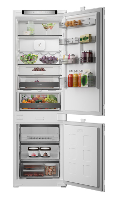 Vstavaná chladnička Whirlpool WHK2 5294 B7E1, NoFrost, biela farba.