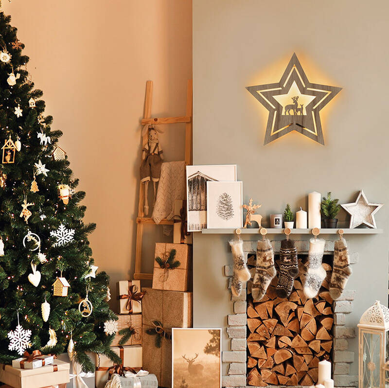 LED dekorácie Solight nástenná - vianočná hviezda, 24x LED, 2x AA LED dekorácie Solight nástenná - vianočná hviezda, 24x LED, 2x AA