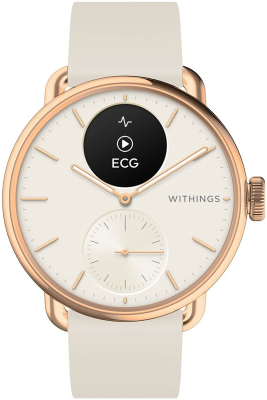 Chytré hodinky Withings ScanWatch 2 (42 mm), rose gold