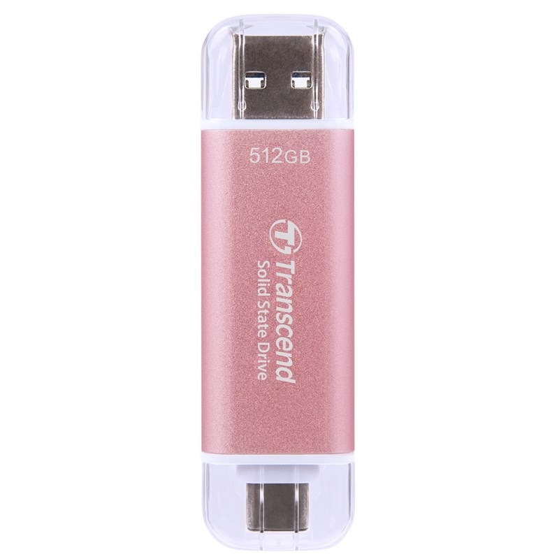SSD externý Transcend ESD310C 512GB ružový