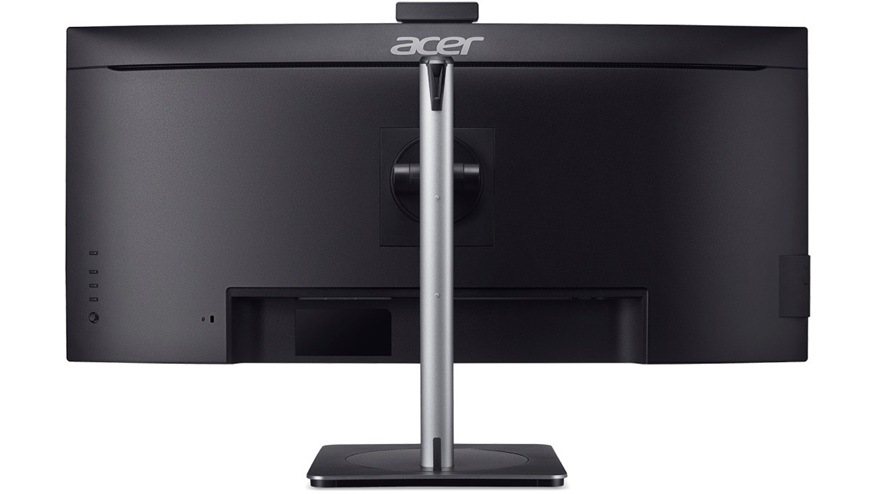 Monitor Acer CB343CUR Dbemiiphcuzx čierny/strieborný Detail obrázku panelu zo zadnej strany.