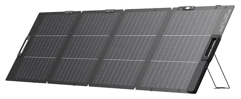Solárny panel EcoFlow 220W skládací - 3. generácia čierny Výkonný solárny panel EcoFlow 220W skladací - 3. generácia, čierna farba