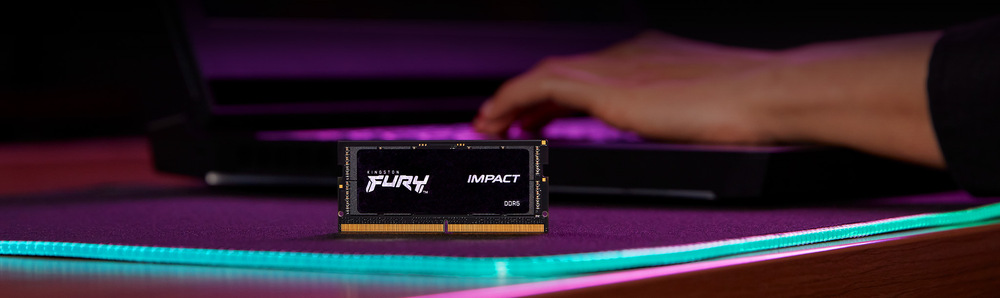Pamäťový modul SODIMM Kingston FURY Impact 8GB DDR5 4800MHz CL 38 SO-DIMM Kingston FURY Impact DDR5