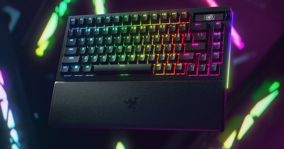 Klávesnica Razer BlackWidow V4 Pro 75%, US layout čierna