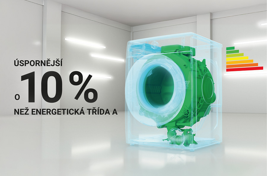 Práčka Whirlpool WAM 87WB EE biela Práčka Whirlpool WAM 87WB EE, ENERGETICKÁ TRIEDA a -10, práčka s dúhou a zeleným bubnom