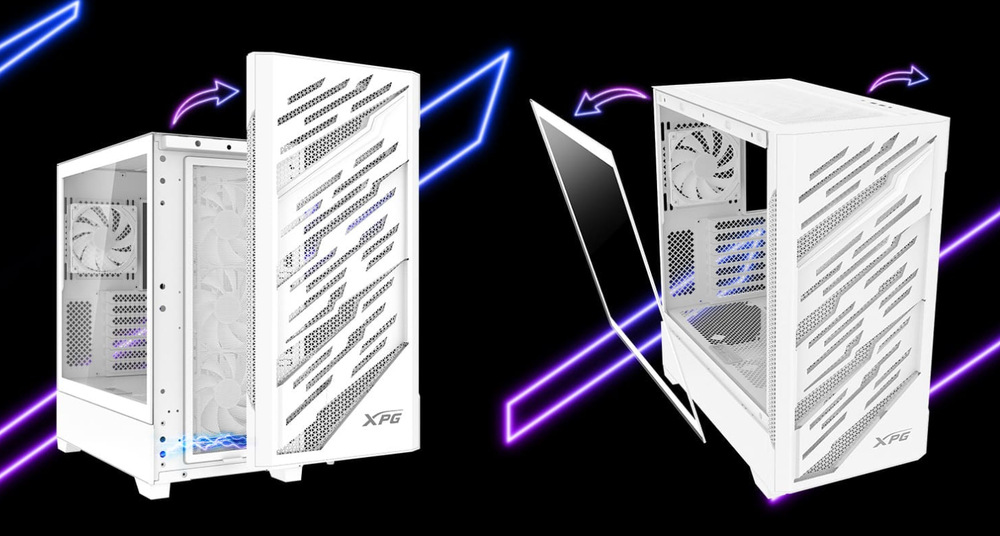 Case ADATA XPG Starker Air BTF čierna ADATA XPG Starker Air BTF ponúka ľahký prístup do skrine