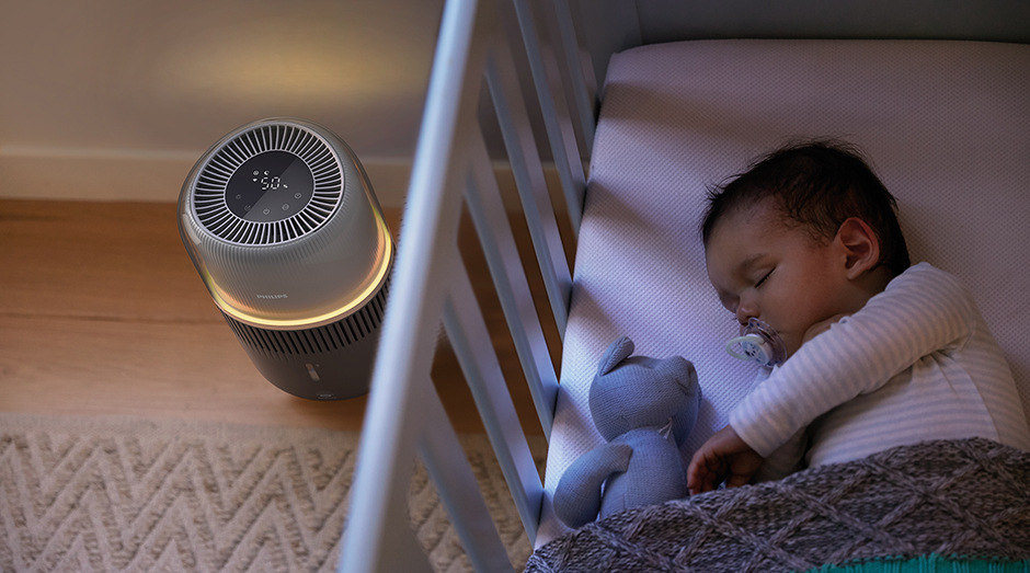 Zvlhčovač vzduchu Philips 5000 Series HU5710/03 sivý