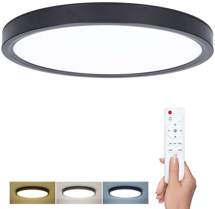 Stropné svietidlo Solight Estela Black s výkonom 60 W
