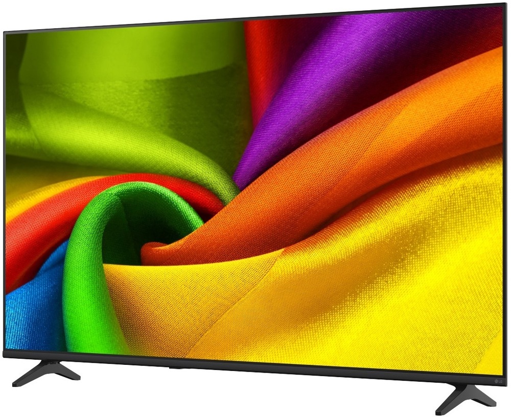 Televízia LG, čierny rámček, bočný pohľad.