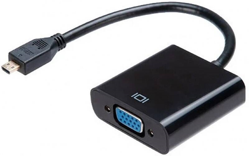 Redukcia WG Micro HDMI/VGA čierna