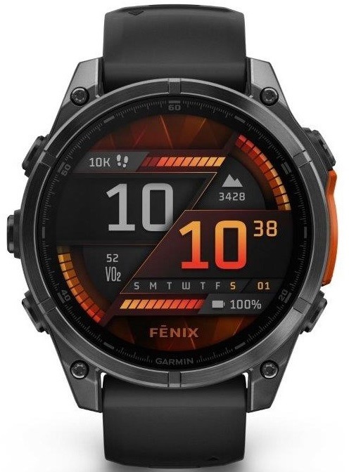 Inteligentné hodinky Garmin fenix 8 47 mm AMOLED - Slate Gray / Black Silicone Band