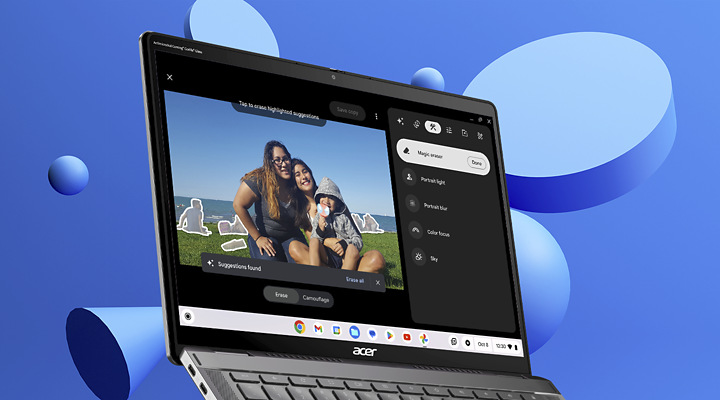 Notebook Acer Chromebook Plus Spin 514 (CP514-4HN-52NT) sivý