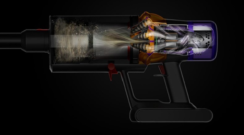 Tyčový vysávač Dyson V15 Detect Fluffy strieborný Tyčový vysávač Dyson V15 Detect Fluffy strieborný