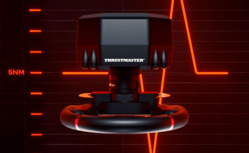 Základňa Thrustmaster T598-P Servo Base - PS5, PS4 a PC čierny K verným a intenzívnym efektom pri pretekaní prispieva konštantný krútiaci moment 5 Nm