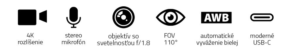 Webkamera Niceboy STREAM Elite 4K čierna Webkamera Niceboy STREAM Elite 4K čierna