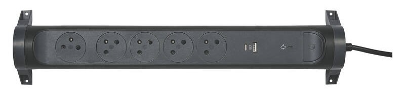 Prepäťová ochrana Legrand 5x zásuvka, USB, USB-C 1,5m čierna Prepäťová ochrana Legrand 5x zásuvka, USB, USB-C 1,5m čierna