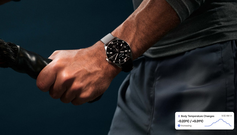 Inteligentné hodinky Withings Scanwatch Nova 42 mm strieborné/zelené