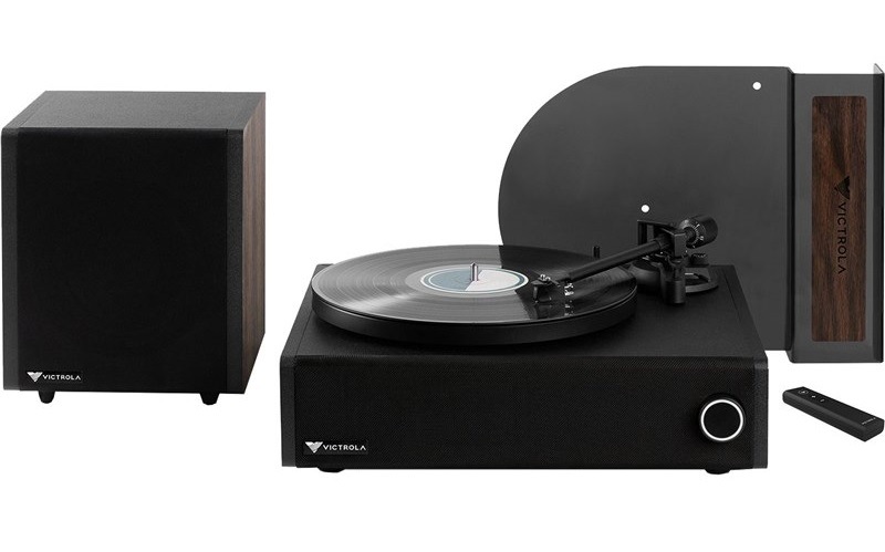 Gramofón Victrola V1+S1 Premiere V1 + subwoofer čierny/hnedý