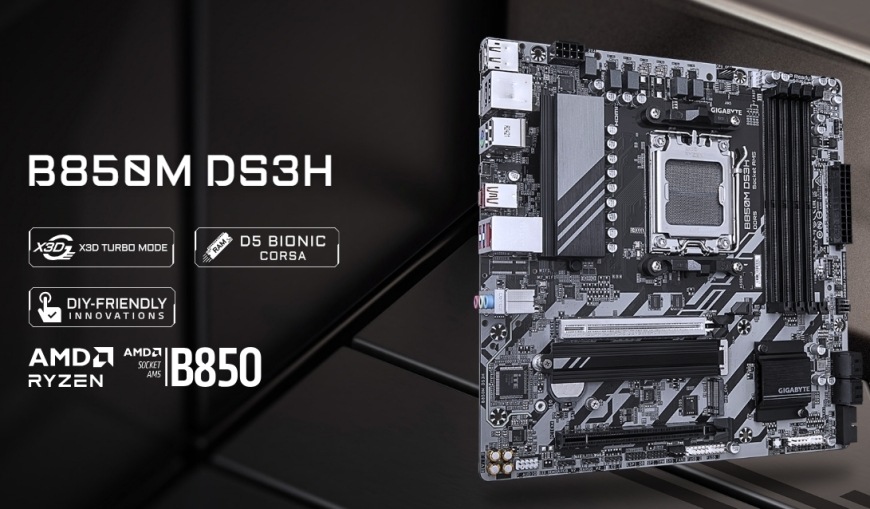 Základná doska GIGABYTE B850M DS3H Základná doska GIGABYTE B850M DS3H