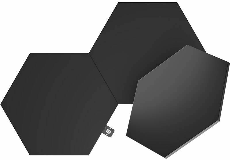LED svetlo Nanoleaf Shapes Black Hexagons Expansion Pack (3 ks) čierne