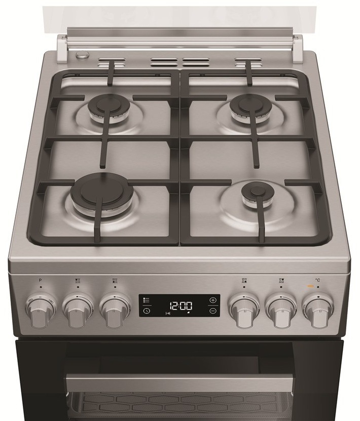 Kombinovaný sporák Whirlpool W5G8LMX nerez Detail platničiek sporáka K50 Whirlpool W5G8LMX