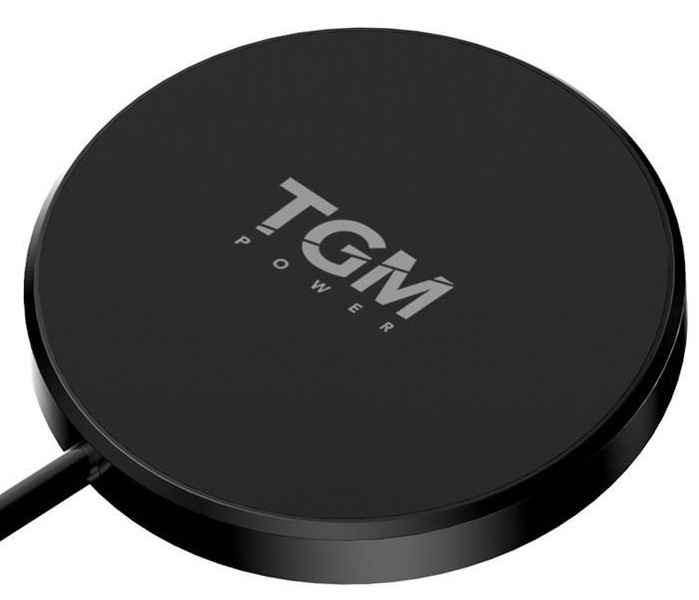 Bezdrôtová nabíjačka TGM POWER 15W 3v1 kompatibilný s MagSafe čierna