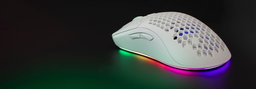 Myš White Shark GALAHAD biela White Shark GALAHAD, biela
