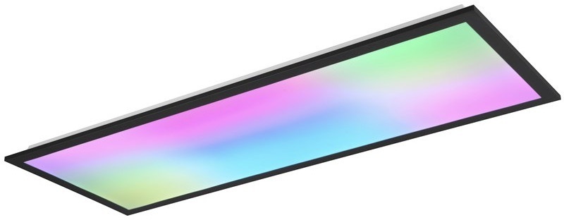 LED stropné svietidlo TRIO Beta, obdĺžnikové, 80 × 29,5 cm čierne