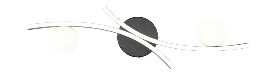 LED stropné svietidlo TRIO 637910232 NAPOLI čierne Stropné svietidlo TRIO 637910232 NAPOLI umožňuje prispôsobiť farbu svetla aktuálnej situácii