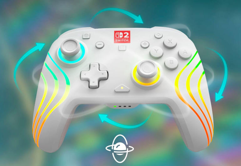 Gamepad Turtle Beach Afterglow Wave Wireless RGB, NS2 biely Biely gamepad Afterglow Wave s integrovaným pohybovým ovládaním