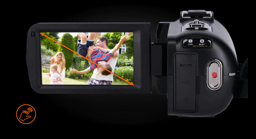 Videokamera Rollei Movieline UHD 10x čierna