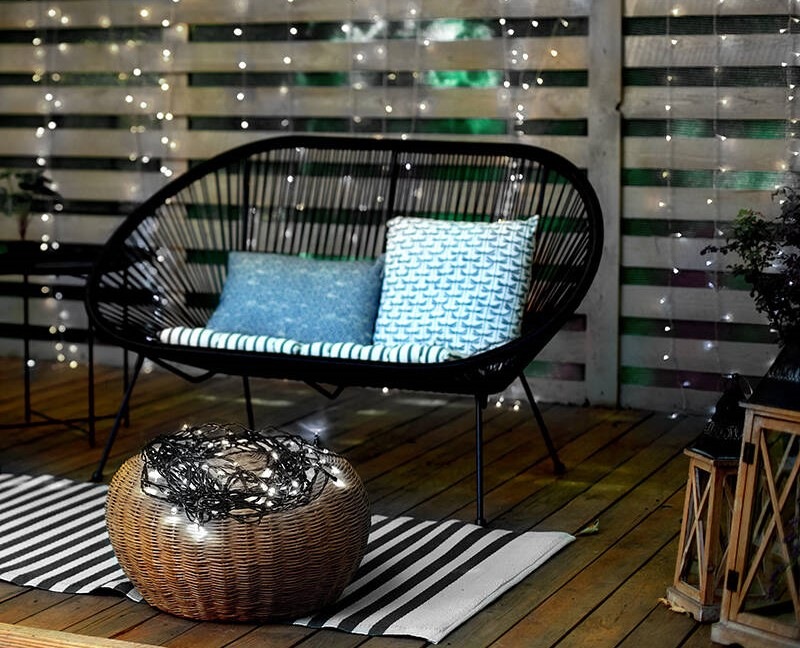 Vianočné osvetlenie Solight LED reťaz, 300 LED, 30+5 m, IP44, studená biela