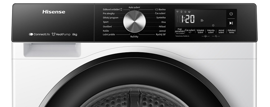 Sušička bielizne Hisense DH3S802BW3 biela Sušička prádla Gorenje DH3S802BW3, biela, sušenie Allergy Care