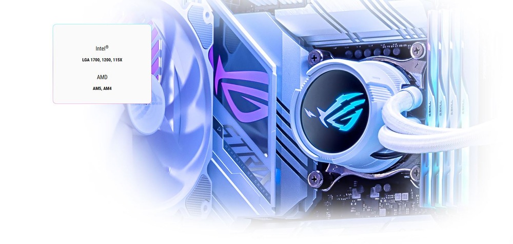 Vodný chladič Asus ROG Strix LC III 360 ARGB LCD White Asus ROG Strix LC III 360 ARGB LCD White