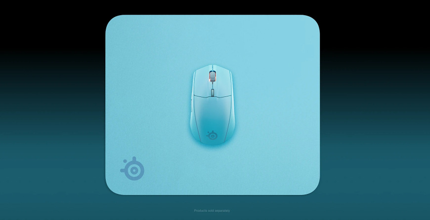 Podložka pod myš SteelSeries QcK M Aqua modrá
