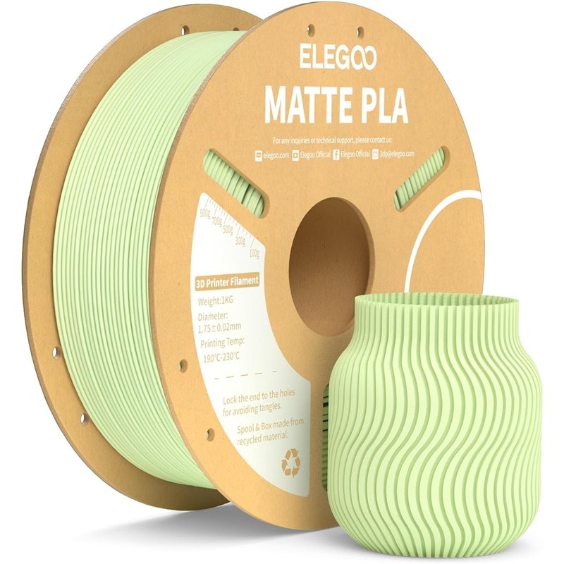 Filament Elegoo pre 3D tlačiarne, zelená farba