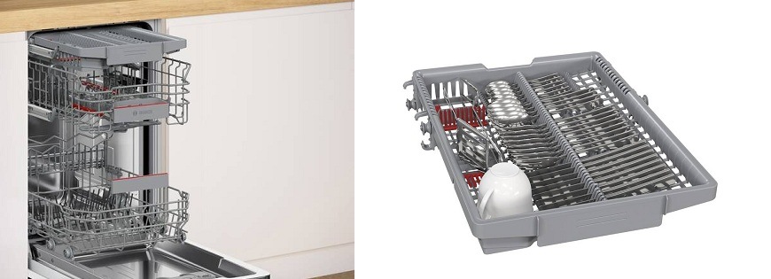 Umývačka riadu Bosch Serie 4 SPV4HMX12E Umývačka Bosch koše varioflex a priborova zasuvka