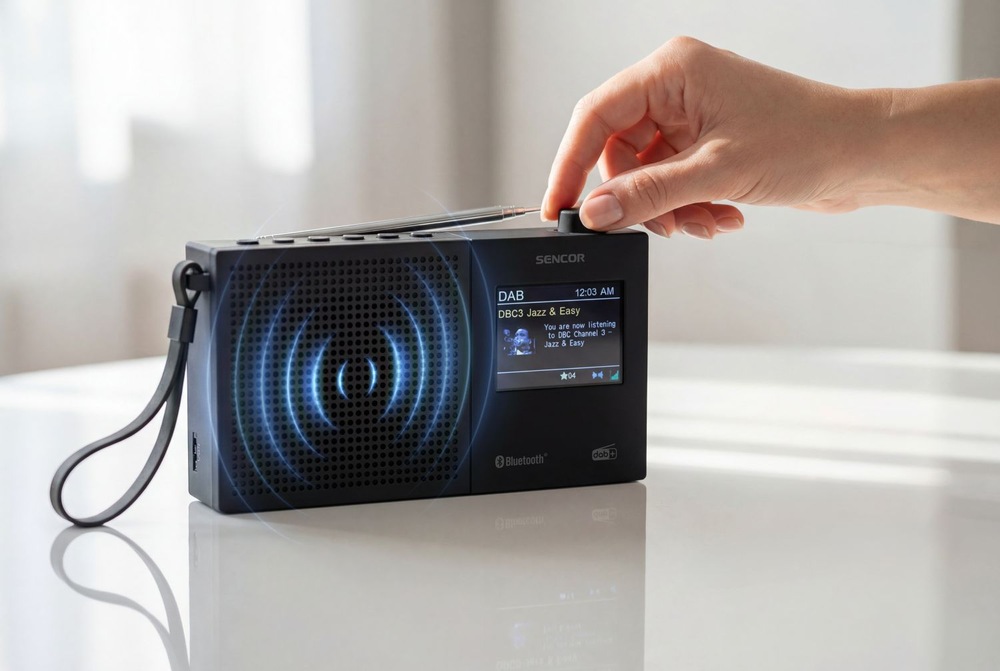 Ladenie staníc na rádioprijímači DAB+ Sencor SRD 7790B