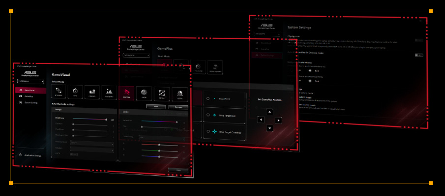 Herný monitor Asus TUF Gaming VG27VQM1B čierny ASUS TUF Gaming VG27VQM1B umožňuje doladiť všetko dôležité cez softvér DisplayWidget Center